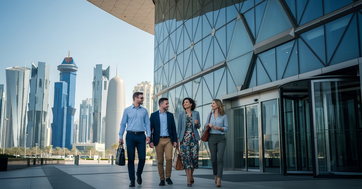 Business professionals in Qatar
