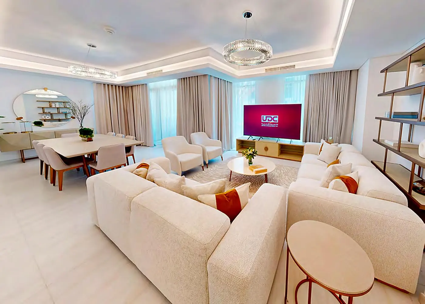 Crystal Residence apartment living and dining room