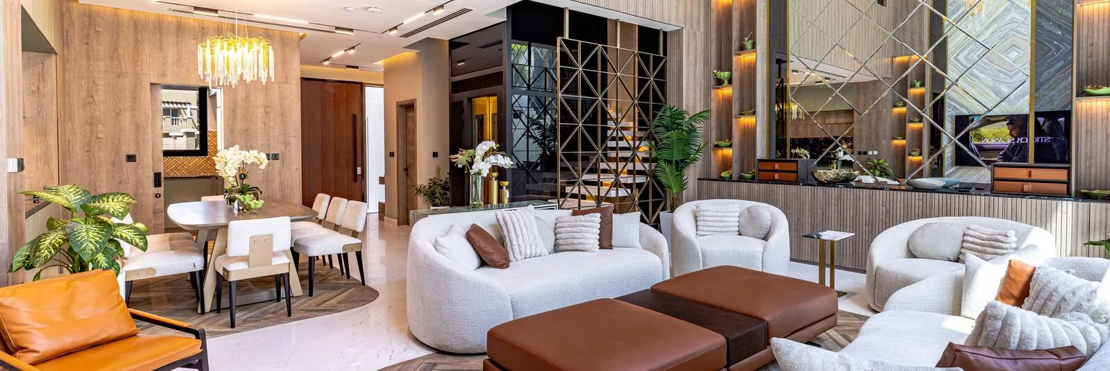 Giardino Villas living room with two sitting areas