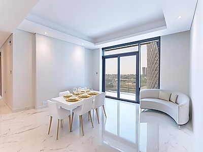 شقة فاخرة 2 غرف نوم للبيع في مارينا لوسيل | طابق مرتفع | مفروشة بالكامل | خطة سداد لمدة 5 سنوات