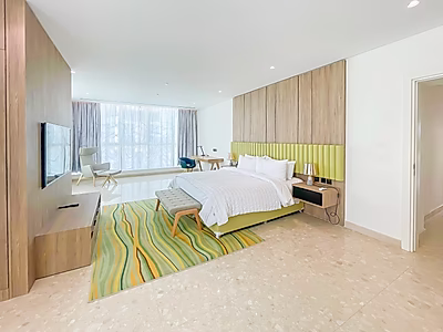 بنتهاوس فاخر من 3 غرف نوم للإيجار في الخليج الغربي