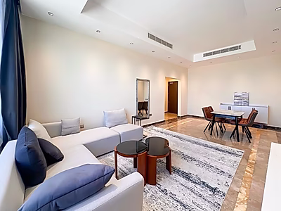 شقة مفروشة من غرفتين في اللؤلؤة | الفواتير مشمولة