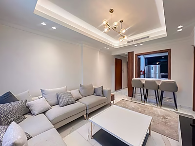 شقة مفروشة من غرفتي نوم في قرية جاردينو | شاملة الكهرباء والماء (كهرماء)