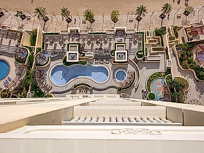 شقة شبه مفروشة من غرفة نوم واحدة مع شرفة | اللؤلؤة