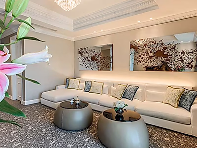 بنتهاوس فخم مكون من 3 غرف نوم + غرفة خادمة للإيجار في الخليج الغربي