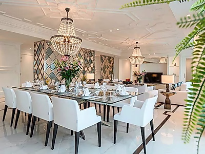 بنتهاوس فخم مكون من 3 غرف نوم + غرفة خادمة للإيجار في الخليج الغربي