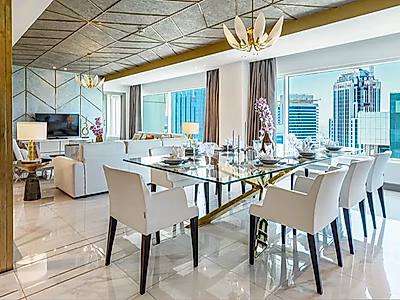 بنتهاوس فخم مكون من 3 غرف نوم + غرفة خادمة للإيجار في الخليج الغربي