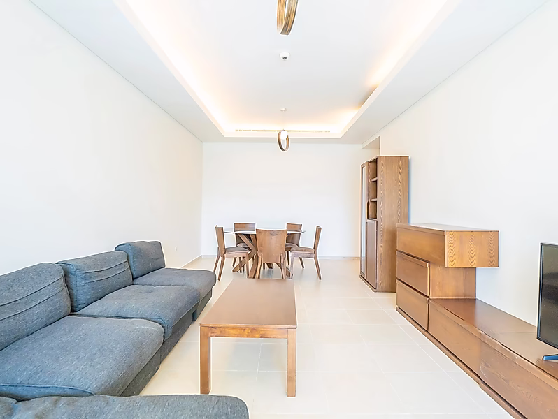 شقة 2BR+م شبه مفروشة في اللؤلؤة | تشمل المرافق - Photo 12