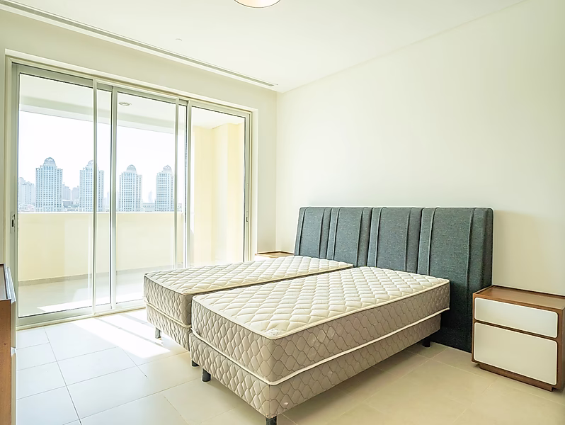 شقة 2BR+م شبه مفروشة في اللؤلؤة | تشمل المرافق - Photo 22