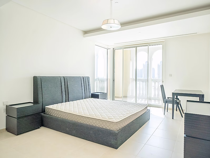 شقة 2BR+م شبه مفروشة في اللؤلؤة | تشمل المرافق - Photo 26