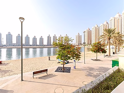 شاليه | شبه مفروش من غرفتي نوم في فيفا بحرية | اللؤلؤة - قطر