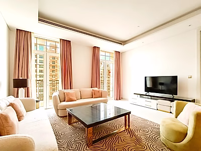 شقة حديثة مكونة من غرفتي نوم للإيجار في اللؤلؤة | قطر