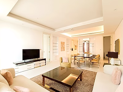 شقة حديثة مكونة من غرفتي نوم للإيجار في اللؤلؤة | قطر