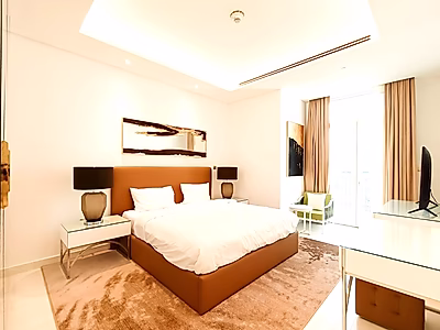 شقة حديثة مكونة من غرفتي نوم للإيجار في اللؤلؤة | قطر