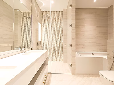 شقة حديثة مكونة من غرفتي نوم للإيجار في اللؤلؤة | قطر