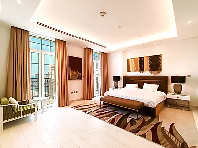 شقة حديثة مكونة من غرفتي نوم للإيجار في اللؤلؤة | قطر