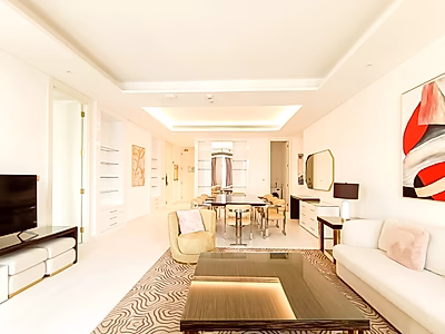 شقة حديثة مكونة من غرفتي نوم للإيجار في اللؤلؤة | قطر