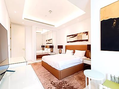 شقة حديثة مكونة من غرفتي نوم للإيجار في اللؤلؤة | قطر