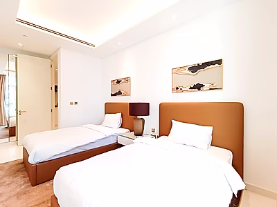 شقة حديثة مكونة من غرفتي نوم للإيجار في اللؤلؤة | قطر