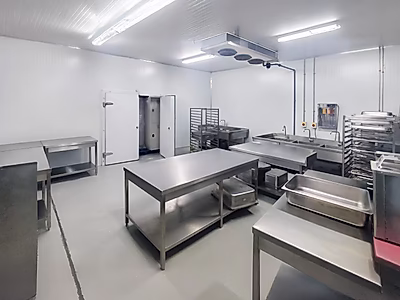 مستودع تجهيز أغذية فاخر للإيجار || مجهز بالكامل || خدمات تقديم الطعام || مطبخ سحابي