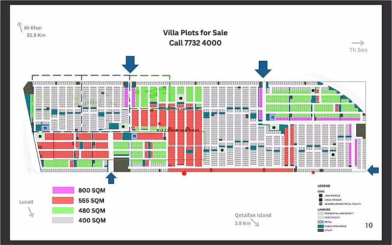 Premium Freehold Villa Plot for Sale – Lusail (Huzoom District) | Build Your Dream Home Today! - Photo 9