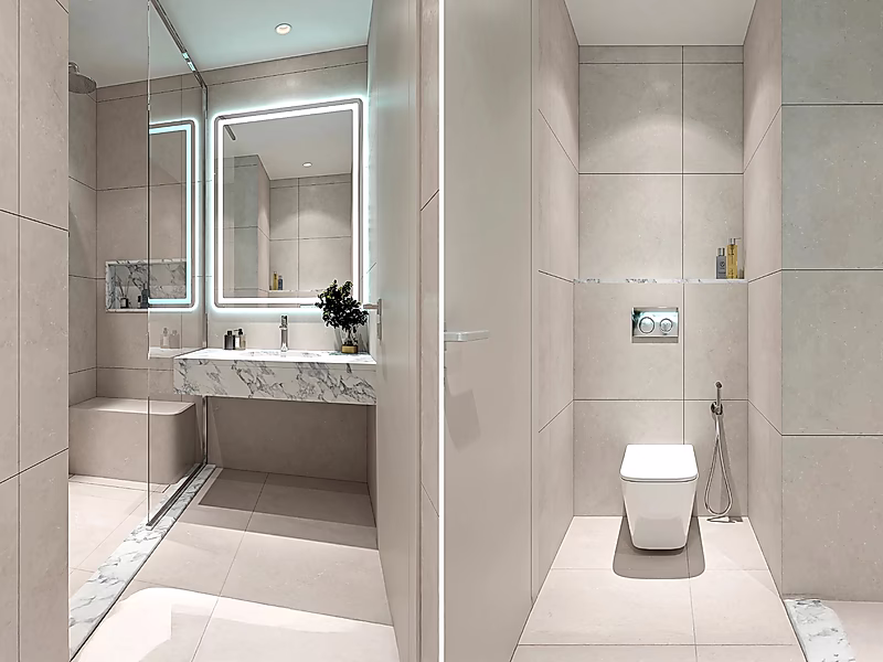 شقة عصرية بغرفتي نوم | برج قيد الإنشاء في لوسيل فوكس هيلز - Photo 31