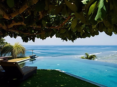 Luxury Beachfront Villa in Bali  Direct Ocean Access | Panoramic Sea Views | Timeless Tropical Elegance