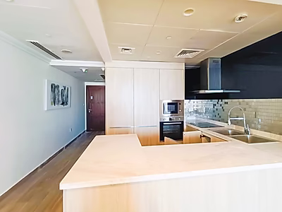 SEMI FURNISHED 1BR+OFFICE IN VIVA BAHRIYA - THE PEARL | BILLS INCLUDED