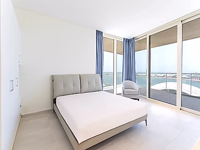 إطلالة على البحر | شقة مفروشة من غرفتين في لوسيل | شامل جميع الخدمات