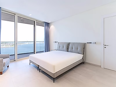 شامل الفواتير | شقة مفروشة من غرفتين مع إطلالة على البحر في مارينا لوسيل