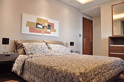 شقة فاخرة مكونة من غرفتي نوم في منطقة المارينا | مدينة لوسيل