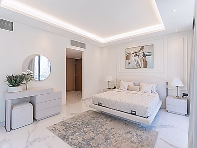 شقة مذهلة من غرفتي نوم للإيجار | إطلالات خلابة على البحر والمدينة