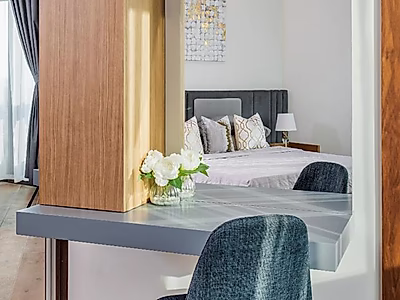 شقة نصف مفروشة من غرفتي نوم في اللؤلؤة