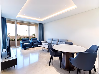 شقة مفروشة بالكامل بغرفة نوم واحدة في مارينا لوسيل | شامل جميع الخدمات