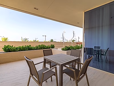 شقة مفروشة بالكامل بغرفة نوم واحدة في مارينا لوسيل | شامل جميع الخدمات