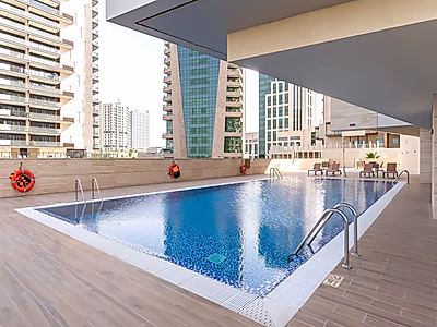 شقة مفروشة بالكامل بغرفة نوم واحدة في مارينا لوسيل | شامل جميع الخدمات