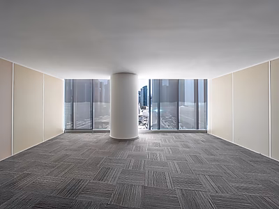 مكتب للإيجار في ويست باي - فترة سماح - رسوم الخدمة مشمولة