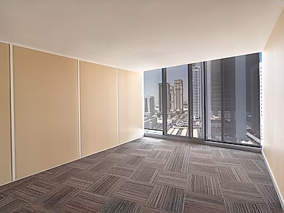 مكتب للإيجار في ويست باي - فترة سماح - رسوم الخدمة مشمولة