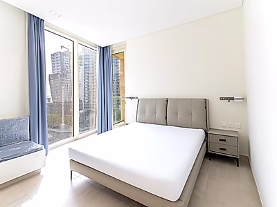 شامل جميع الخدمات | شقة مفروشة من غرفتي نوم في لوسيل مارينا