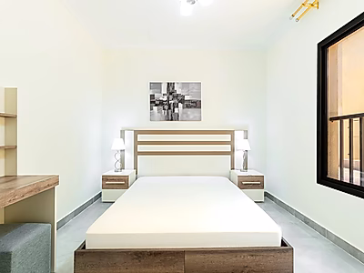 شقة تمليك مفروشة ومؤجرة من غرفتين في الوكرة | مجمع سكني مغلق | استثمار جاهز بعائد مضمون