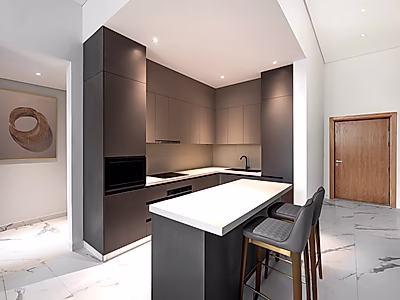 شقة راقية بغرفة نوم واحدة | تراس وحديقة | برج جديد كليًا