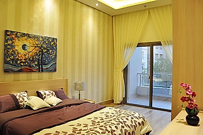 شقة مفروشة أنيقة مكونة من غرفتي نوم + غرفة خادمة في منطقة السد