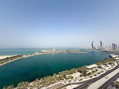 شقة فاخرة للبيع في مارينا لوسيل | غرفتان + غرفة خادمة | طابق مرتفع | إعادة بيع مع خطة سداد بعد التسليم