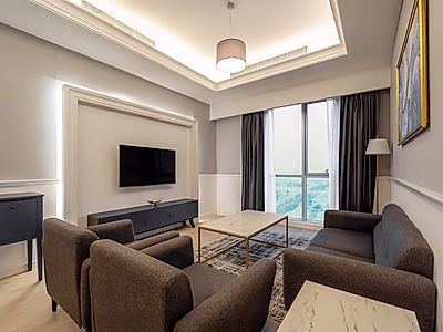 شقة مفروشة بالكامل للبيع – غرفة وصالة – بن الشيخ، السد