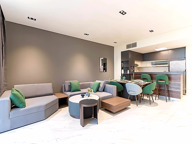 شقة غرفة وصالة للبيع في مدينة ياسمين – 81 م² | خطة سداد مرنة من المطوّر - Photo 2
