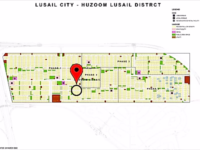 قطعة أرض فيلا بمساحة 480 متر مربع للبيع في هيزوم لوسيل