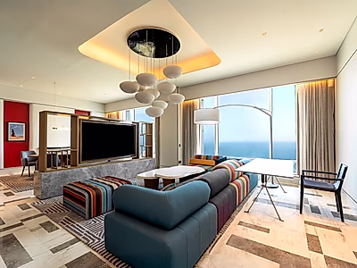 الجناح الملكي البنتهاوس | شقة غرفتين في أحدث برج أيقوني بوست باي