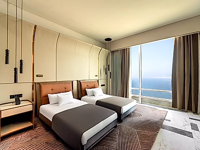 الجناح الملكي البنتهاوس | شقة غرفتين في أحدث برج أيقوني بوست باي