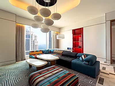 الجناح الملكي البنتهاوس | شقة غرفتين في أحدث برج أيقوني بوست باي