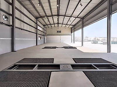 ٤,٠٠٠ متر مربع – مرآب للمركبات الثقيلة للإيجار في بركة العوامر